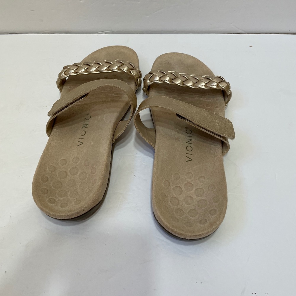 VIONIC‎ JEANNE SANDALS IN GOLD METALLIC - Picture 2 of 5